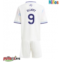 Camiseta Aston Villa Harvey Elliott #9 Tercera Equipación para niños 2025-26 manga corta (+ pantalones cortos)